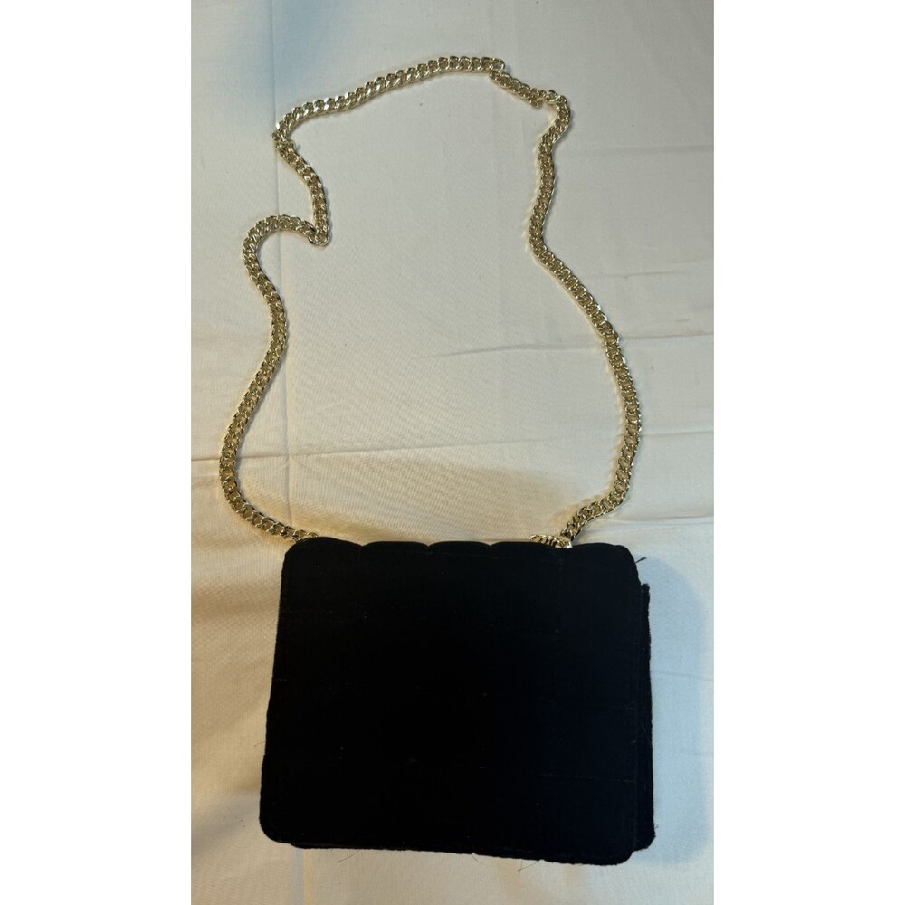 BLACK FUZZY PURSE French Connection